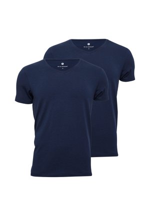 2 PACK V-NECK - Undertrøjer - dark blue