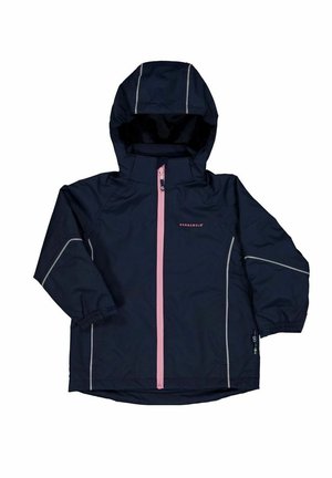 SHELL - Waterproof jacket - dark blue pink