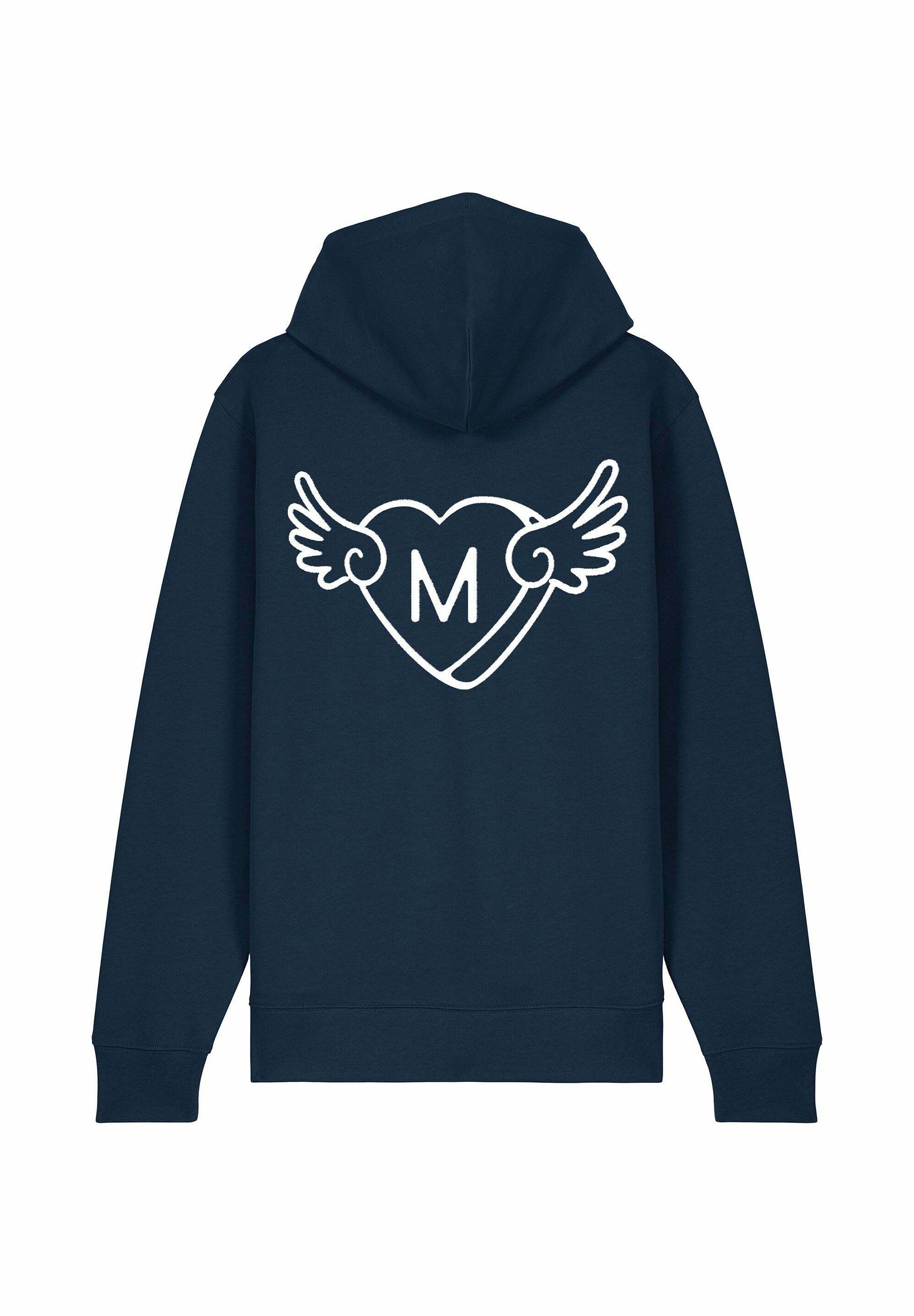 Zip Hoodie Blue Wings Sweater Supreme Wings Zip Up Hooded