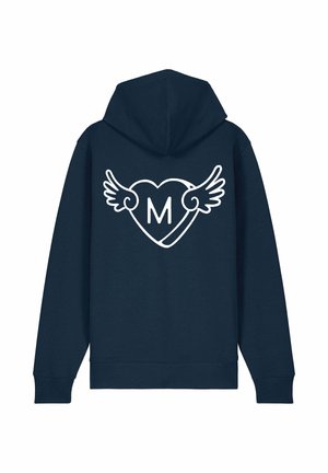 WINGS EMBROIDERY UNISEX ZIPPED - Felpa con zip - dark blue