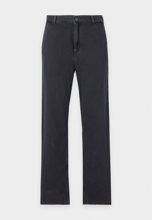Carhartt WIP, PIERCE STRAIGHT MAVERICK - Džínsy voľného strihu - black stone washed