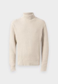 SLHTOM STRUCTURE ROLL NECK - Πουλόβερ - oatmeal