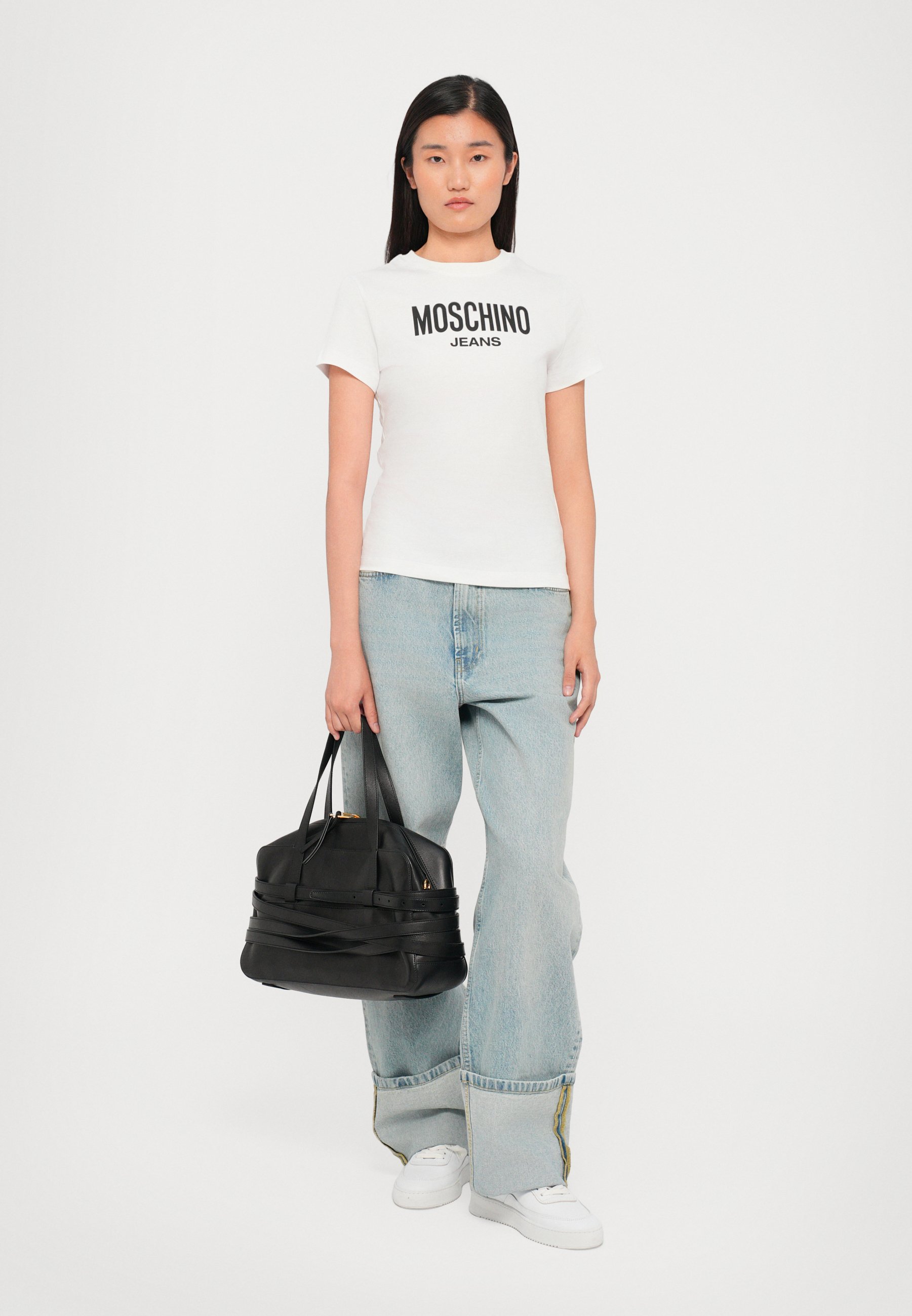 MOSCHINO JEANS Print T-shirt - multi white/white - Zalando