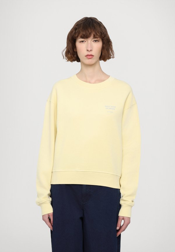PRINTED CREWNECK - Sweatshirt - vanilla beige