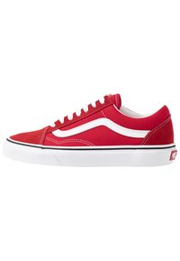 vans old skool white red blue
