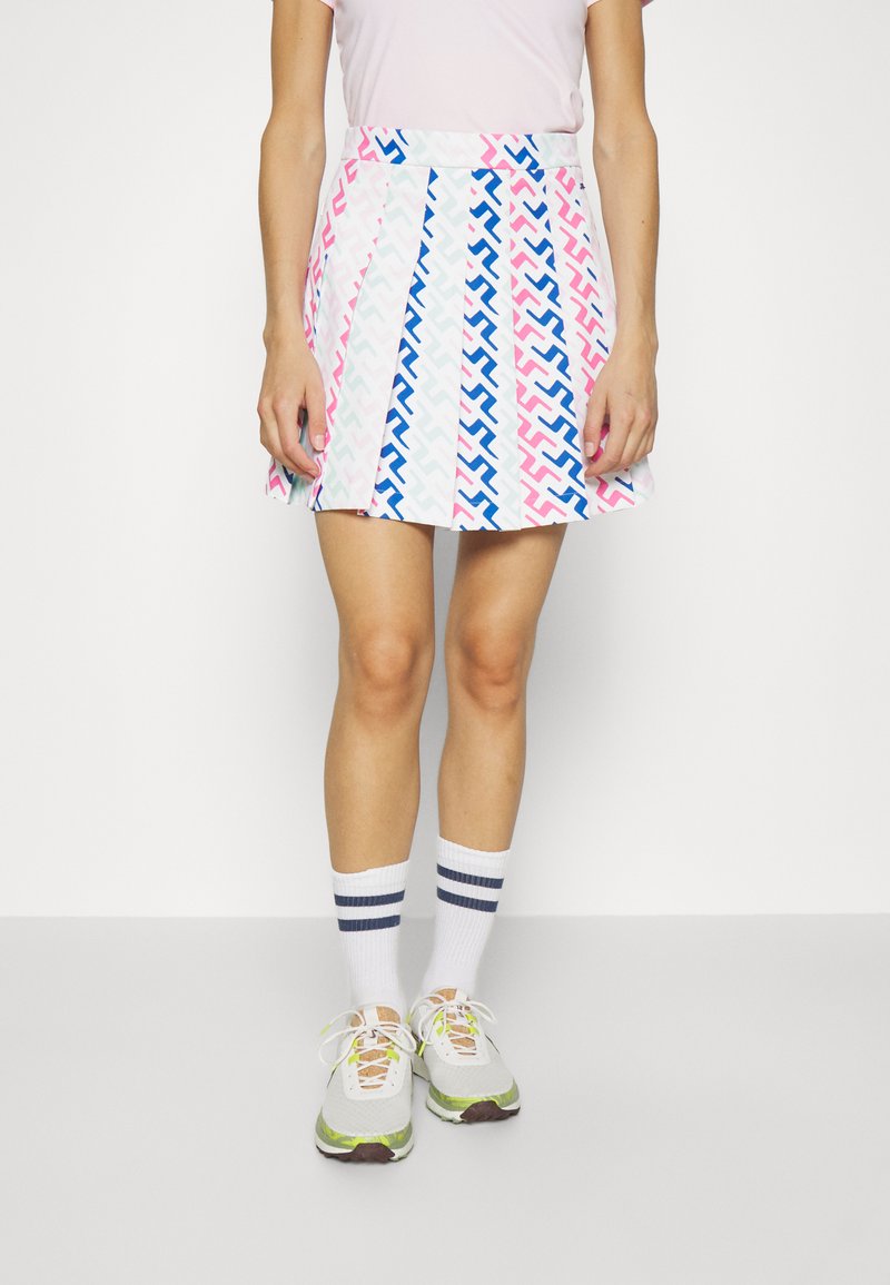 J.LINDEBERG Sports ADINA PRINT SKIRT Jupe de sport pink/blanc
