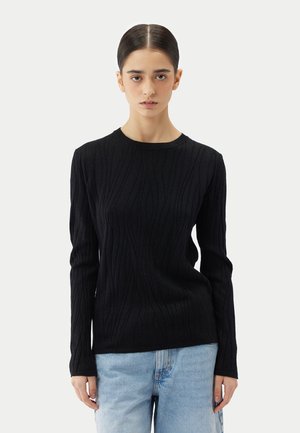 Pullover - wk lurex black