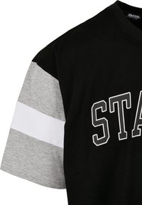 Starter Printtipaita - black/heathergrey/white
