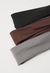Pieces PCANNE HAIRBAND 3 PACK - Pripomoček za oblikovanje las - black/brown/dark grey