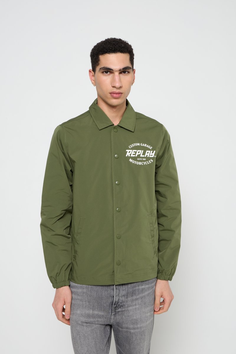 Replay Lichte jas olijfgroen Replay Lichte jas olijfgroen