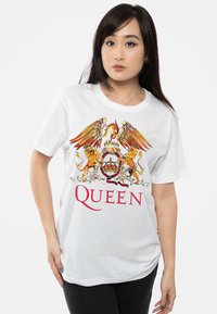 Paradiso Clothing QUEEN CLASSIC CREST - Print T-shirt - white