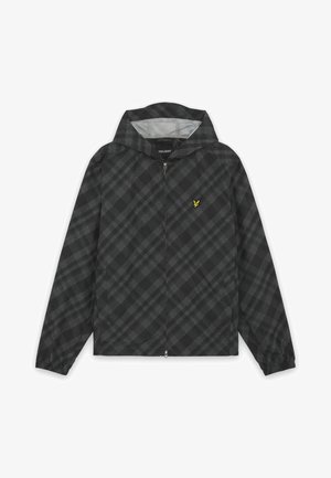 Lyle & Scott, TARTAN HOODED ZIP THROUGH JACKET - Suvejakk - jet black