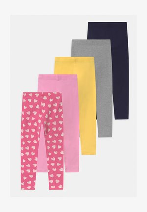 5 PACK - Legging - pink/dark blue/yellow