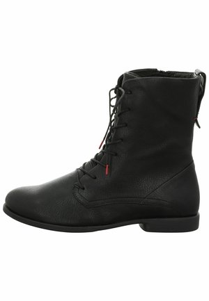 Lace-up ankle boots - schwarz