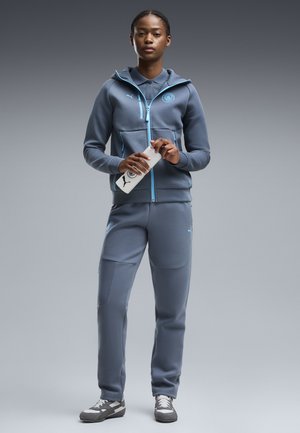 Puma, MANCHESTER CITY PUMATECH KAPUZENJACKE - Vetoketjullinen college - evening sky-luminous blue