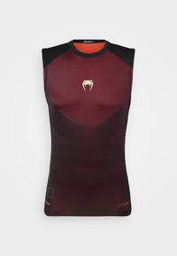 TACTICAL RASHGUARDS SLEEVELESS - Débardeur - black/burgundy/gold