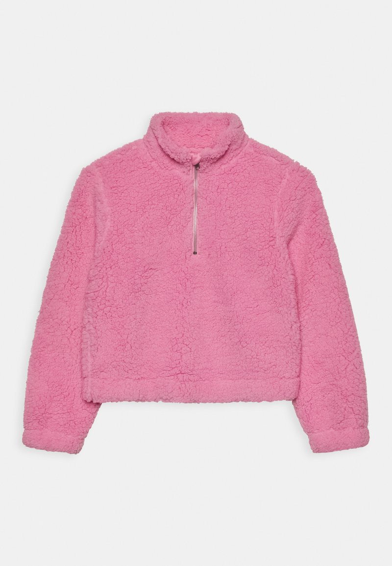 Ferna Cropped Teddy Sweat Begonia Pink