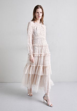 SEQUIN KISSES ANKLE GOWN - Vestido de fiesta - pebble