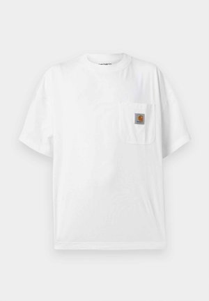 Carhartt WIP, WORK POCKET - Βασικό μπλουζάκι - white