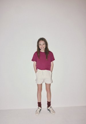 THE SET, REGULAR FIT - 5 PACK CROPPED OVERSIZED T-SHIRT . - Základné tričko - pink purple white