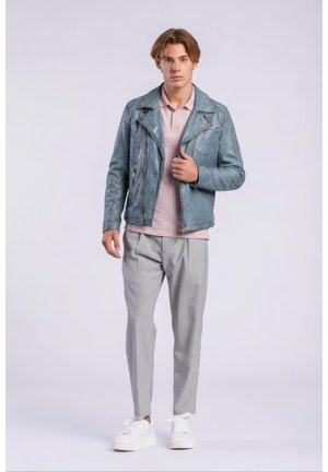 Freaky Nation SHORT JARICK - Læderjakker - blue