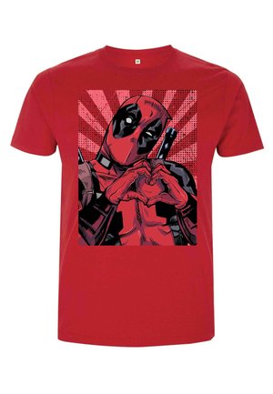 DEADPOOL CLOSE HEART POOL - Print T-shirt - red