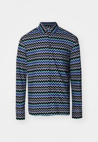 LONG SLEEVE SHIRT - Shirt - black/blue