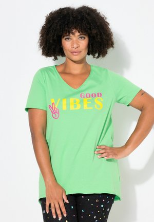 GOOD VIBES-MOTIV - Print T-shirt - kiwi
