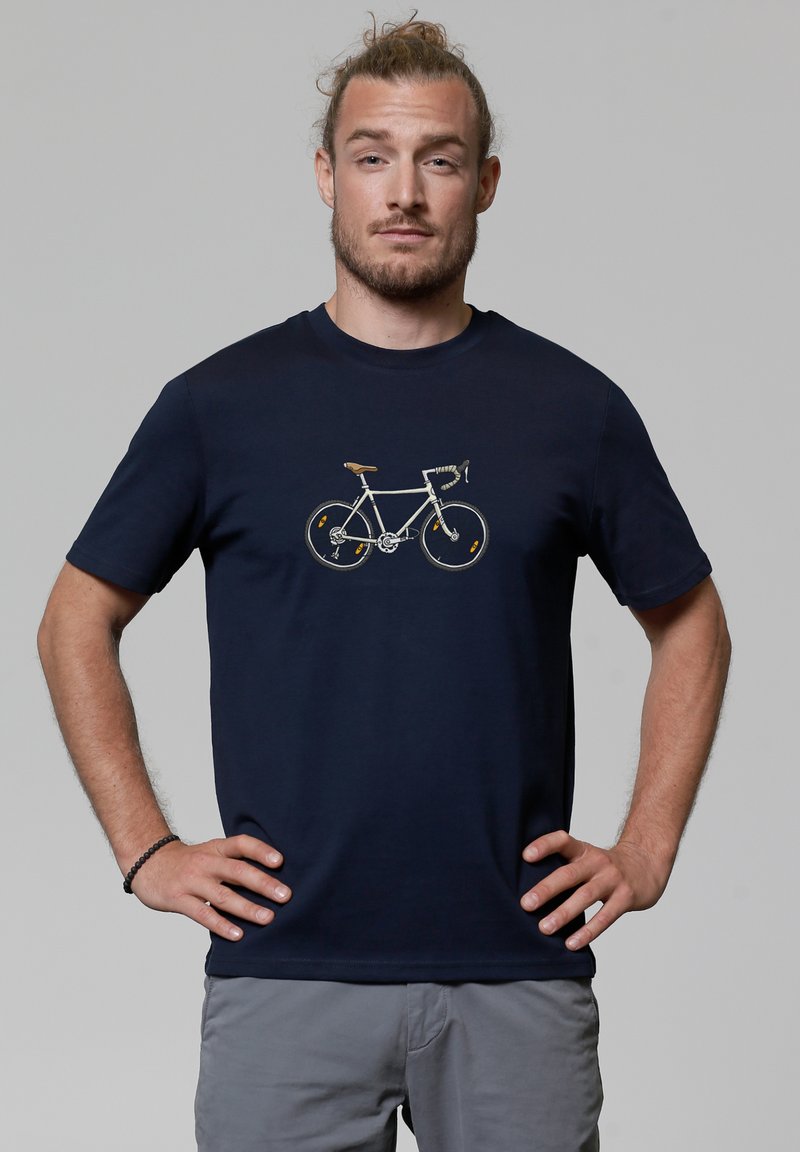 watapparel BIKE - T-Shirt print - french navy