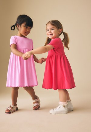 Next REGULAR FIT - SHORT SLEEVE 2 PACK  - Denné šaty - pink