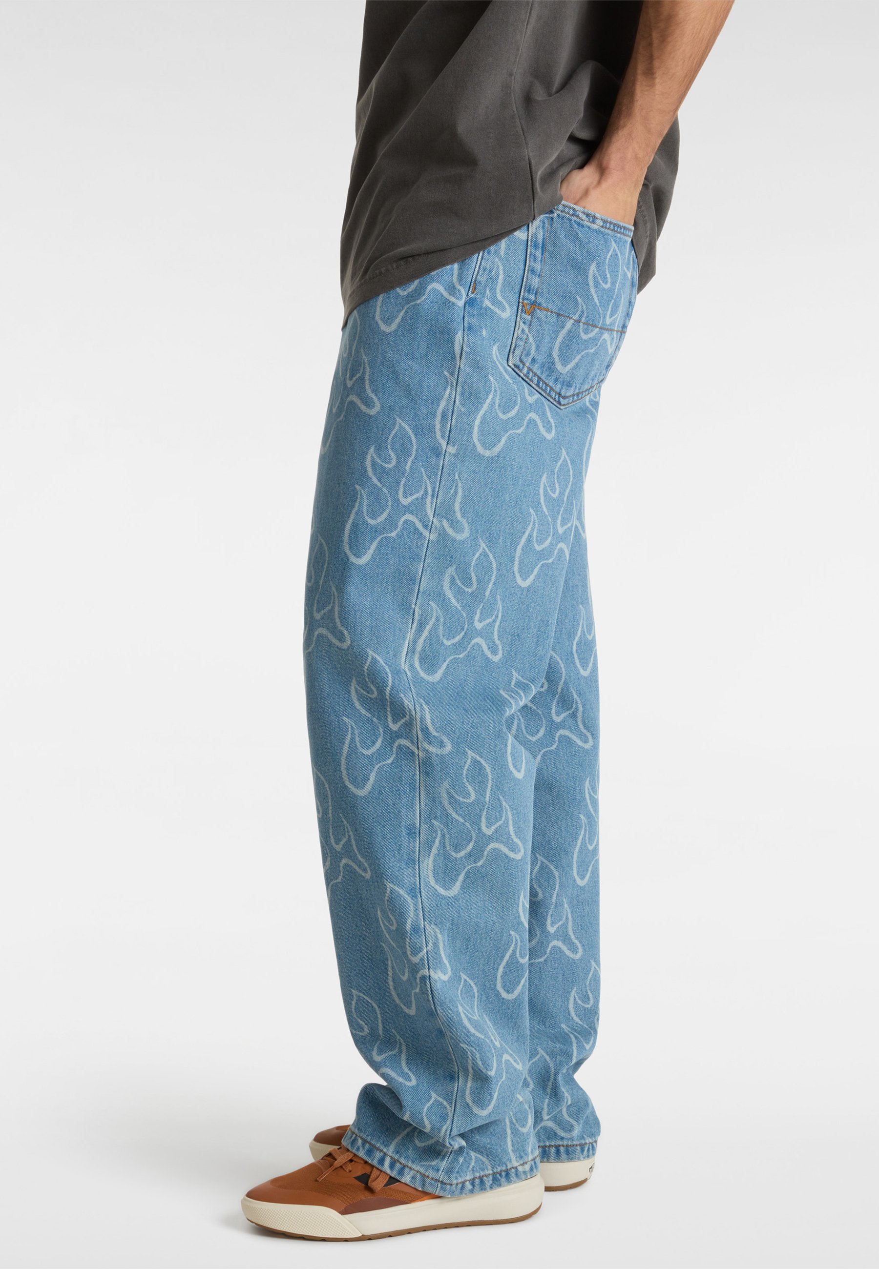 Vans CHECK-5 BLAZE LOOSE FIT DENIM - Straight leg jeans