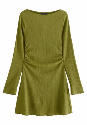 TALL FIT - LONG SLEEVES RUCHED  - Robe de jour - olive green