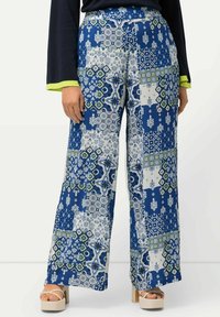 Ulla Popken - PAISLEY PULL ON  - Pantalones - blue Imagen en miniatura 1