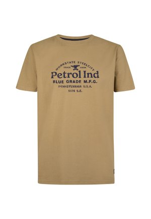 Petrol Industries, INDUSTRIAL GRAPHIC T-SHIRT ELLIOTT - T-shirts print - oak