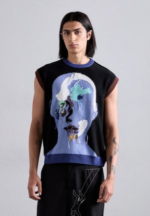REVERSE PATCHWORK FACE  - T-shirt imprimé - blue/multi-coloured