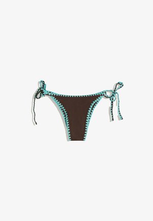 Bershka, BIKINI BOTTOMS - Bas de bikini - dark brown