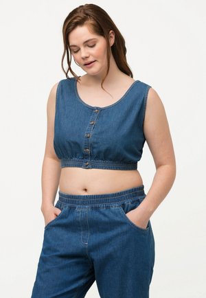 Ulla Popken Top - blue denim