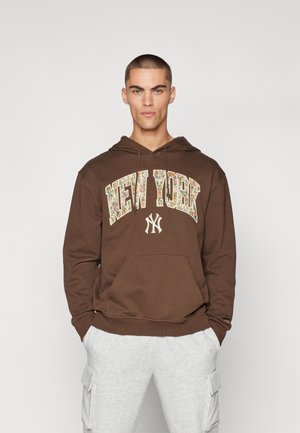 MLB NEW YORK YANKEES HOODIE - Klubové oblečenie - dark brown