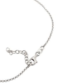 Zilveren ketting met een karabijnhaak en verstelbare schakelverlenging, gestempeld met 925 voor sterling zilver.