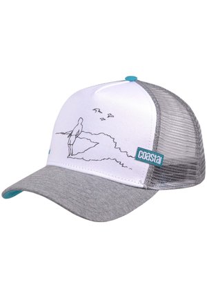 Hft Stupid Wave Red/White/Grey A-Frame Trucker