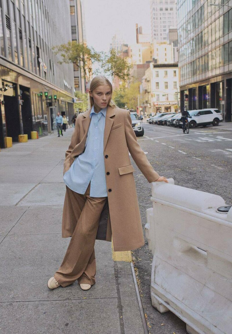 Abrigo Largo Abrigo Marron Mango Abrigo Largo Mango Mujer Abrigos