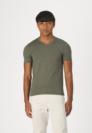 Pier One MUSCLE - Camiseta básica - khaki