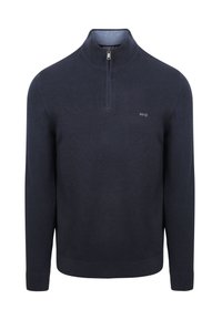 McGregor HALF ZIP STRUCTURE - Strickpullover - navy