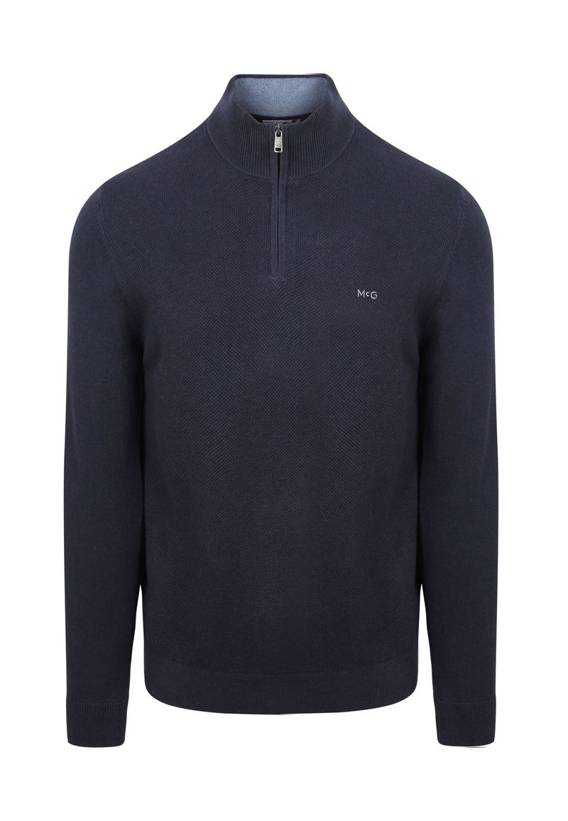 McGregor HALF ZIP STRUCTURE - Strickpullover - navy