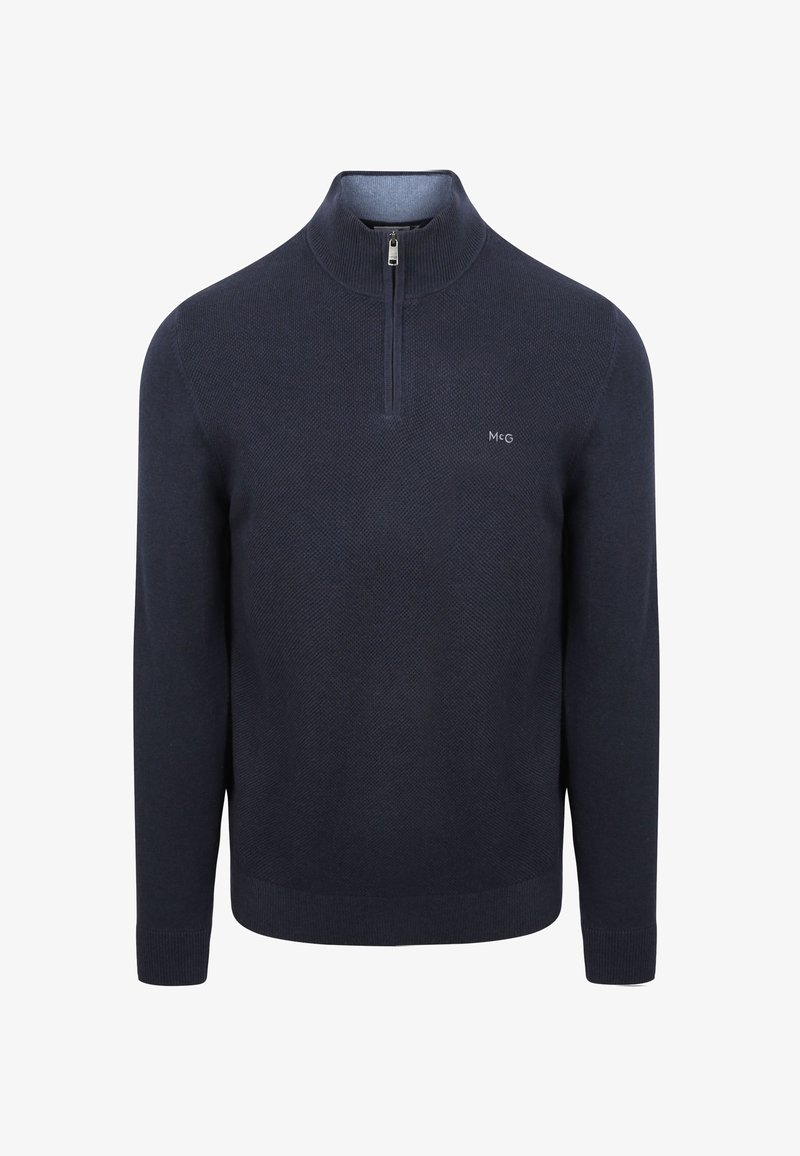 McGregor HALF ZIP STRUCTURE - Strickpullover - navy