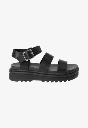 Sandali con plateau - black