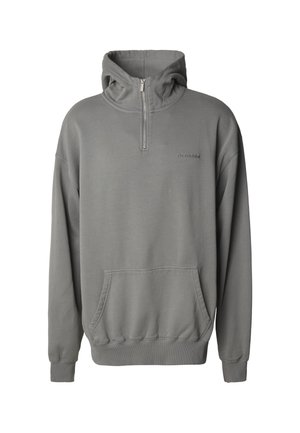 Pegador, PEGADOR LOGO OVERSIZED HALFZIP HOODIE - Hoodie - vintage grey grey
