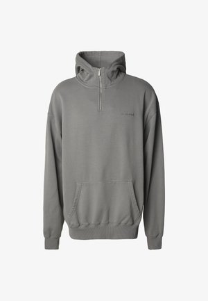 Pegador, PEGADOR LOGO OVERSIZED HALFZIP HOODIE - Felpa con cappuccio - vintage grey grey