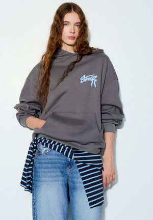 BOW - Mikina s kapucňou - dark grey