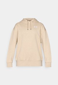 ICON HOODIE - Mikina s kapucí - city khaki light heather/white